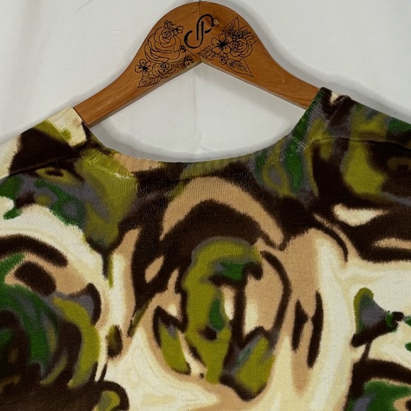 Lane Bryant Multi-Colored Floral Print Shrug Cardigan Sweater in Size 22/24W - Picture 6 of 9